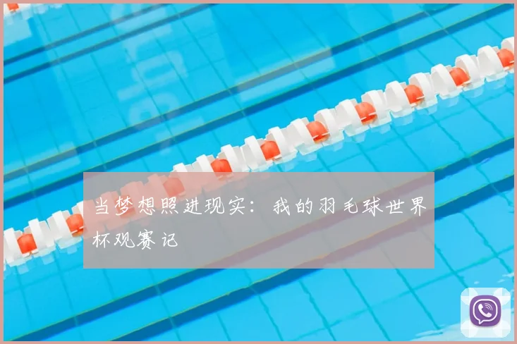 当梦想照进现实:我的羽毛球世界杯观赛记